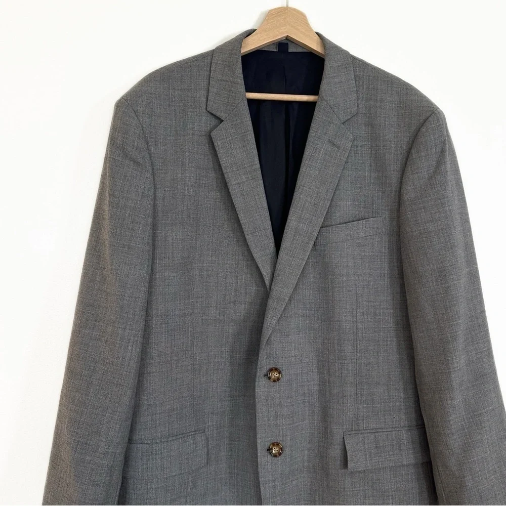 J.Crew Men’s Size 46R Gray Wool Thompson Modern Suit Blazer Sport Coat Jacket